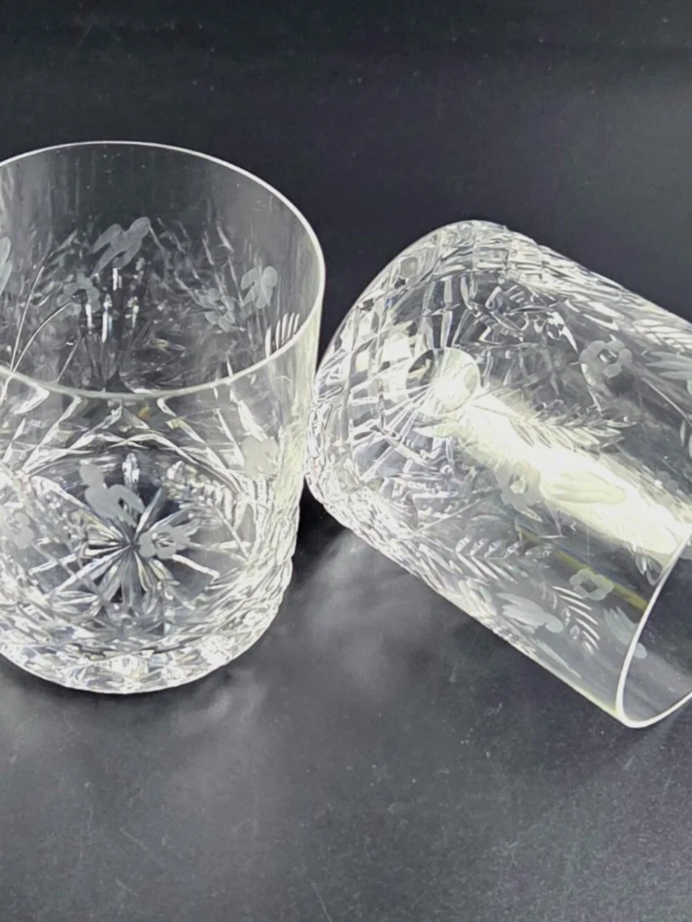 Vintage Rogaska Gallia - Double Old Fashioned Glasses - Set of 2 - Discontinued